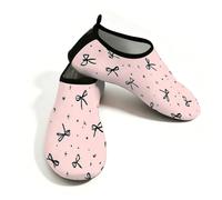 Mexpekil Zapatos de agua de playa para mujeres y hombres, antideslizantes, de secado rápido, transpirables, para piscina, surf, Little Bow Stars, 37/38 EU