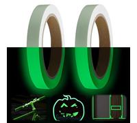 MEXRUMI 2 Piezas Cinta Adhesiva Luminosa Cinta Fluorescente Adhesiva Cinta Autoadhesiva Tape Fluorescente Cinta Autoadhesiva Etiqueta Cinta Adhesiva Decorativa De Pared Cinta De Seguridad (1.5Cm/2Cm)