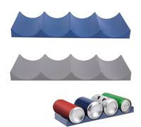 MEXRUMI 2 Piezas Estante De Vino Nevera Botellero Botella Estante Para Botellas De Vino Plástico Botellero Frigorifico Oranizador Para Botellas Para Encimeras De Nevera De Cocina