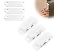 MEXRUMI 3Pcs Cierres Magnéticos Para Muebles Puertas Armarios Cajones- Cierre Magnético Con Imán Para Puertas Y Armarios - Tope Magnético Para Cocina Y Hogar - Blanco