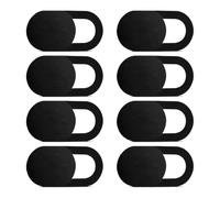 MEXRUMI 8 Piezas Webcam Cover, Camera Cover Film Ultra Thin Cover Camera Laptop Webcam Slide Cover Webcam Protection,Webcam Cover For Computer,Mobile Phone,Tablet,Laptops,Protect Your Privacy(Black)