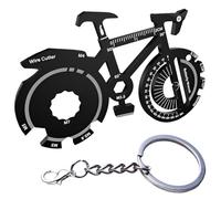 MEXRUMI Llavero Multiherramienta,Abridor De Botellas De Bicicleta Multi-Herramienta,Herramienta De Bolsillo Para Bicicleta Para Abridor De Botellas, Destornillador, Regla, Llave, Punta De Destornillad