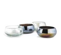 MEXTEQUIL - Auténticos vasos de chupito de mezcal de tequila mexicano - Mezcalero - Jicaras - Juego de vasos de chupito - 4 piezas - 2 onzas - Vaso de chupito mexicano soplado a mano (negro y blanco)