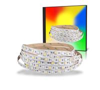 Mextronic 24V LED Tira 5m 5050 RGB + Blanco Cálido (2700K) 72W 500CM 24V