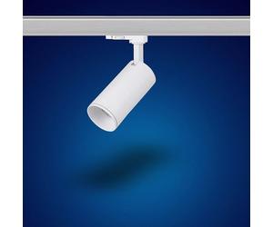 Mextronic Foco LED de 3 fases para sistema de raíles/raíles (GU10) giratorio y orientable para bombillas GU10