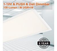 Mextronic Panel LED Empotrable 1195x295 40W Neutral 1-10V DALI UGR19 Blanco IP40