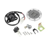 MEXWLOP 1 juego de cerradura de encendido for motocicleta, tapa de tanque de combustible y cilindro, for asiento, con 2 llaves, for YZF R1 R6 1992-2012, FZ1 R6S FZ6 FJR1300. Llave de encendido de moto