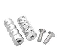 MEXWLOP 1 par de estriberas universales for palanca cambios CNC for motocicleta, reposapiés, compatibles con 748 916/916SPS MTS1000SDS/DS 1299 Panigale/S Reposapiés para motocicleta(Silver)