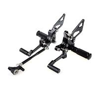 MEXWLOP 1098 1098S S Con pedal de freno Reposapiés traseros 10 posiciones ajustables Reposapiés para motocicleta