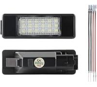 MEXWLOP 2 luces LED for matrícula de coche, for Citroën C4, C2, C3, C5, C6, C8 y Peugeot 106, 1007, 207, 307, 406, 407, 607, 308 508 Unidad de luz de matrícula