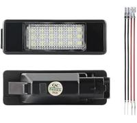MEXWLOP 2 luces LED for matrícula de coche, for Citroën, C4, C2, C3, C5, C6, C8 y Peugeot 106, 1007, 207, 307, 406, 407, 607, 308 508 Unidad de luz de matrícula