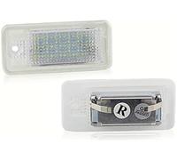 MEXWLOP 2X Luz de matrícula, lámpara, for A3 A4 S4 RS4 B6 B7 A6 RS6 S6 C6 A5 S5 2D Cabrio Q7 A8 S8 Avan Unidad de luz de matrícula