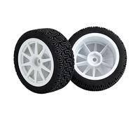 MEXWLOP 4 esponjas de Agarre for Insertar en Las Ruedas los neumáticos for HPI, Tamiya, 1/10 1:10 Touring Car RC 910-8014 Neumáticos de Control Remoto de Alto Agarre(White)