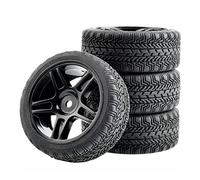 MEXWLOP 4 Ruedas de Goma ABS for HSP, HPI, Coche Carretera RC 1:10 905-8006 Neumáticos de Control Remoto de Alto Agarre(905B-8006)