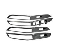 MEXWLOP 4 unids/set Car Styling Window Switch Panel Cover Trim Frame Etiqueta Decorativa, for MG, ZS 2017-2018 Panel embellecedor de cambio de marchas de coche