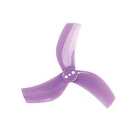 MEXWLOP 8 piezas/4 pares de hélices 3 palas RC FPV Racing Freestyle Toothpick Cinewhoop Duct Drones con conductos 63 mm y 2,5 pulgadas Juego de palas de hélice para drones(Purple)