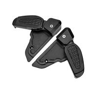 MEXWLOP Abeto, for Vespa, Primavera 125 150 Sprint 3vie 2017-2020 Reposapiés plegables Almohadilla de pedal Extensión reposapiés trasero for pasajero Reposapiés para motocicleta(Schwarz)