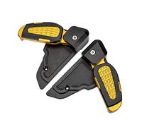 MEXWLOP Abeto, for Vespa, Primavera 125 150 Sprint 3vie 2017-2020 Reposapiés plegables Almohadilla de pedal Extensión reposapiés trasero for pasajero Reposapiés para motocicleta(Gold)