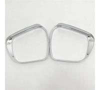 MEXWLOP ABS Fibra de Carbono Espejo Retrovisor Coche Bloque Lluvia Cubierta Cejas Ajuste Accesorios Estilo, for NISSAN, for NAVARA NP300 2015-2018 Protector de cejas con espejo(ABS Chorme)