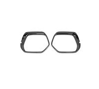MEXWLOP Accesorios cromados ABS, espejo retrovisor de coche, bloque lluvia, cubierta ceja, pegatina embellecedora, estilo, 2 uds, for CR-V CRV 2013-2018 Protector de cejas con espejo(Carbon fiber)