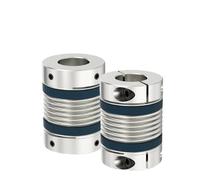 MEXWLOP Acoplador de eje de aleación de aluminio Lb B D32l48 D32l42 de 6 mm a 15 mm, acoplamiento de fuelle for conexión de torno Acoplamiento Oldham(Lb B D32l48 14x14)