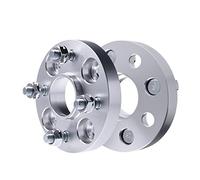 MEXWLOP Adaptador de espaciadores de rueda PCD 4x100 CB 57,1mm, for BMW, E30, Audi, Coupe A2, VW, Golf, MK1 MK2, aleación de aluminio forjado, 2 piezas Cuñas espaciadoras de ruedas(2PC-silver-30mm)