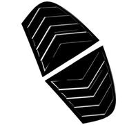 MEXWLOP Adhesivo embellecedor for la Cubierta de Rejilla ventilación Trasera del Coche, for Serie 5, for Lateral E60 2004-2010 Superposición de Rejilla de ventilación Lateral de(Black Gloss Black)