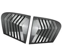 MEXWLOP Adhesivo embellecedor for la Cubierta de Ventana Trasera Rejilla del Coche, for Serie 1 F20 118I 120I 2011-2019 Superposición de Rejilla de ventilación Lateral de(Black Carbon Fiber)