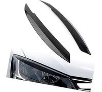 MEXWLOP Ajuste de la cubierta del párpado ceja faro negro brillante, for VW, for Jetta, MK6 [Sagitar NCS] 2010-2018 Párpados de faros
