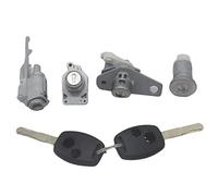 MEXWLOP AL243 INTERRUPTOR DE ENCENDIDO CERRADURA PUERTA DEL MALETERO LA TAPA COMBUSTIBLE LLAVES 2 BOTONES, for Civic, 06-08 Reemplazo del interruptor de encendido del coche(BLACK 4PCS-2B)