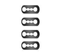 MEXWLOP Amortiguador de Bloqueo de Puerta de Amortiguador de Sonido de Coche 4X, for Renault, Duster 2 Captur Kaptur Arkana Fluence Chirridos insonorizados Amortiguador de Sello sordo Amortiguador de