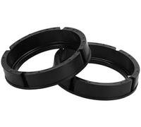 MEXWLOP Anillo espaciador de altavoz de 2 piezas, adaptador espaciador de altavoz de tweeter, for Volkswagen, for Passat, 1998-2016, resistente al agua, for 6.5#39;#39; ABS negro delantero Anillo espa