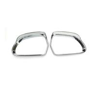 MEXWLOP Bloque de espejo retrovisor puerta lateral coche, cubierta ceja for lluvia, embellecedor estilo, accesorios cromados ABS, 2 uds, for, for S6 2008 09 10 2011 Protector de cejas con espejo