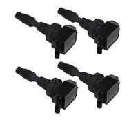 MEXWLOP Bobina de encendido for coche, 4 unidades, 1 unidad, for Hyundai, Elantra, .6L 97cid 2018-2019 Veloster, for Kia, for Forte Koup Rio Soul Paquete de bobina de encendido del coche(BLACK 4PCS)