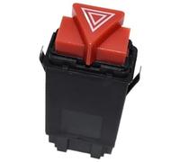 MEXWLOP Botón de interruptor luces emergencia en el tablero, for A3 8L1 1996-2003 8L0941509L Interruptor de peligro del tablero