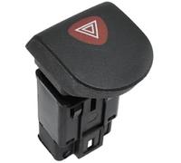 MEXWLOP Botón de interruptor luces emergencia, for Renault, for Kangoo 1997-2018 7700308821 Interruptor de peligro del tablero