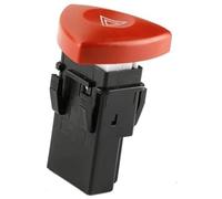 MEXWLOP Botón de interruptor luces emergencia, for Renault, Laguna, Espace, Trafic, Vauxhall Vivaro 8200442724 93856337 Interruptor de peligro del tablero