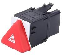 MEXWLOP Botón de interruptor luces emergencia rojas, for VW, para Jetta, para Golf GTI Mk5 2004-2009 Rabbit 1Kd953509 1K0953509A 18G953509 Interruptor de peligro del tablero