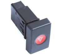 MEXWLOP Botón de interruptor luz intermitente emergencia for coche, accesorio for Dacia Logan 2008-6001546813 Interruptor de peligro del tablero