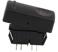 MEXWLOP Botón del interruptor de la luz indicadora emergencia, for Renault 19 Mk2, for II R19 1992-2001 7700817335 Interruptor de peligro del tablero