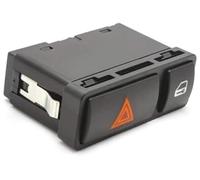 MEXWLOP Botón pulsador de interruptor luz emergencia con advertencia peligro y bloqueo, for Serie 3 E46 61318368920 Interruptor de peligro del tablero