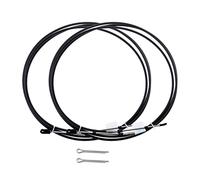 MEXWLOP Cable de acelerador 2 piezas, cables control cambio motocicleta marina, for YAMAHA, fueraborda acero inoxidable 12 pies Cable eléctrico de grado marino