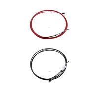 MEXWLOP Cable de acelerador cambio rojo y negro 2 piezas for YAMAHA, palanca control barco fueraborda 20 pies Cable de batería de grado marino