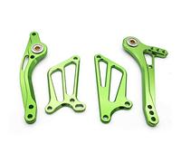 MEXWLOP CBR600 CBR 600 F4i Palanca de cambios marchas freno CNC + Reposapiés motocicleta traseros Palancas cambio Reposapiés para motocicleta(Green)