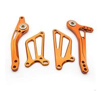 MEXWLOP CBR600 CBR 600 F4i Palanca de cambios marchas freno CNC + Reposapiés motocicleta traseros Palancas cambio Reposapiés para motocicleta(Orange)