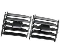 MEXWLOP Clip de salida de aire del vehículo Consola Central Ventilación de Aire Accesorios para Auto Salida Acondicionador Trasero Rejillas Acondicionado A/C Selección Clip Pestaña(BLACK 1pair)