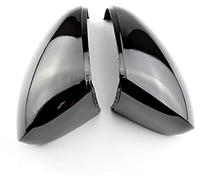 MEXWLOP Cubierta de Espejo retrovisor for Volkswagen, Sharan, Skoda, Yeti, Color Negro Brillante Cubierta para Espejo retrovisor de Coche(Black Bright Black)