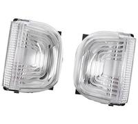 MEXWLOP Cubierta de lente for luz señal giro espejo retrovisor for Mercedes Sprinter 2018, 2019, 2020, 2021, 2022, 2023 y 2024 (lado izquierdo derecho) Luz indicadora del espejo(BLACK Left Right Side)