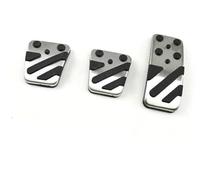 MEXWLOP Cubierta de pedales de freno de acelerador de coche, for accesorios Mitsubishi, ASX 2011-2022 Juego de fundas para pedales de coche(BLACK MT 3pcs)