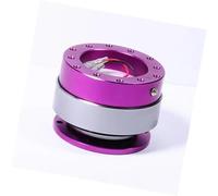 MEXWLOP Cubo de Montaje de Rueda de Coche Bujes para Volante de Coche, 10 rodamientos Bolas, Cubo liberación rápida, Adaptador Kit Boss a presión(Purple)